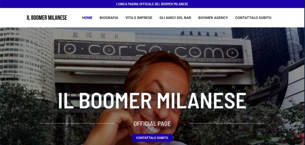 Il Boomer Milanese sito web